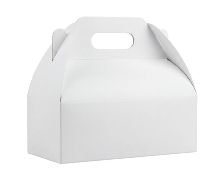 Cardboard gable box with handle for gift packaging